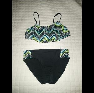 Girl's Justice 2 Piece Bathing Suit size 10